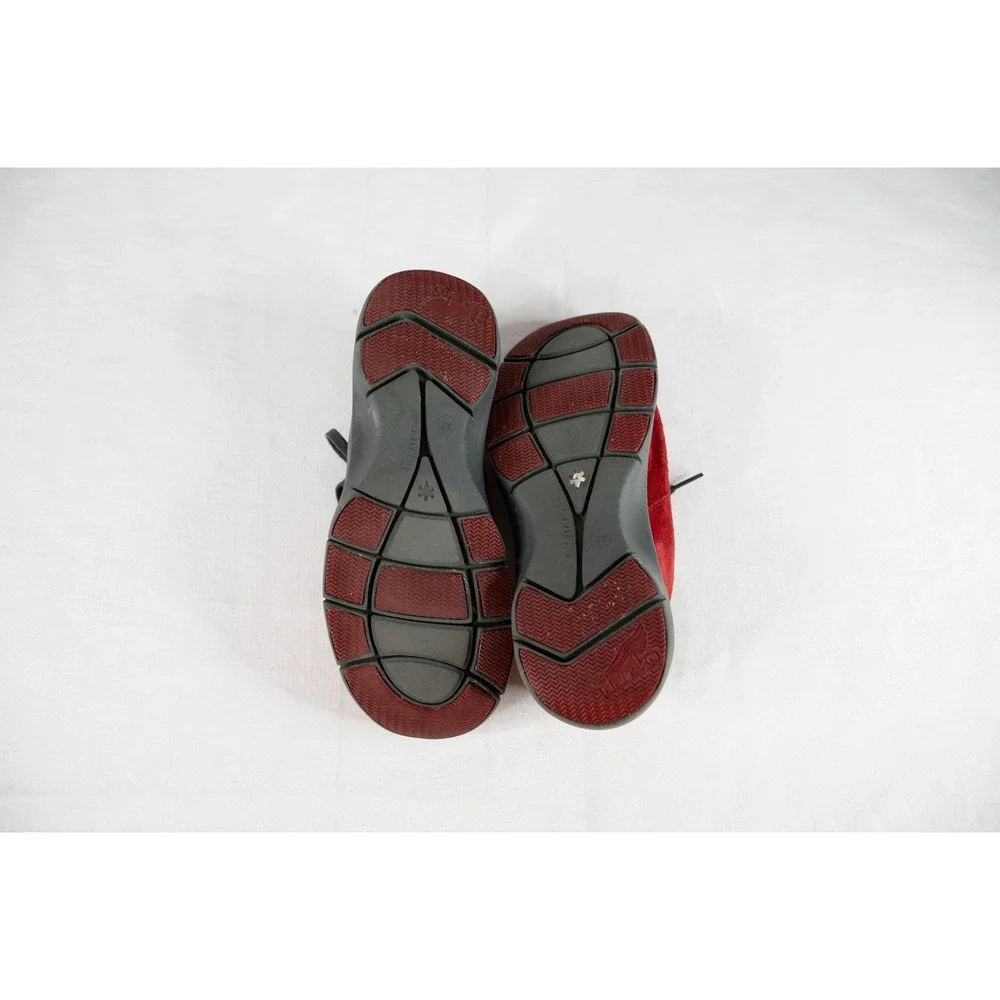 Dansko Suede Sneakers Womens size 37 US 7 Red‎ suede elise oxford walking shoes